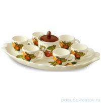 Кофейный набор на 6 персон 9 предметов &quot;Artigianato ceramico /Груша&quot; / 149419