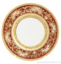 Набор тарелок 17 см 6 шт &quot;Констанц /Алена золото 3D&quot; красные / 152003