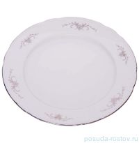 Набор тарелок 21 см 6 шт &quot;Констанция /Серый орнамент /отводка платина&quot;  / 049007