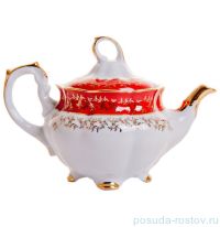 Заварочный чайник 1,1 л &quot;Мария /Красная с золотыми листиками&quot; / 043889
