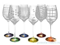 Бокал для белого вина 360 мл 1 шт &quot;Celebration /Разноцветные&quot; (синий) / 210811