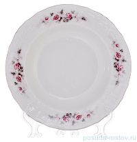 Набор тарелок 23 см 6 шт глубокие &quot;Бернадотт /Серая роза /платина&quot; / 012780