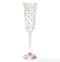 Бокалы для шампанского 160 мл 6 шт &quot;Флора /Розовый в горошек&quot; / 044068