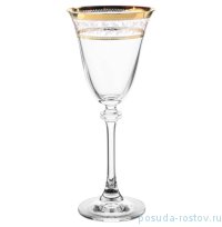 Бокалы для белого вина 185 мл 6 шт &quot;Александра /Золотые листики&quot; / 036341