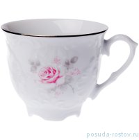 Кофейная чашка 170 мл &quot;Рококо /Серая роза /платина&quot; / 125290