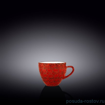 Кофейная чашка 110 мл красная &quot;Splash&quot; / 261414