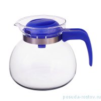 Заварочный чайник 1,5 л с синей крышкой (без ситечка) &quot;Сватава /Simax&quot; / 201704