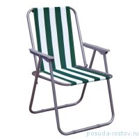 Кресло пляжное складное &quot;Banquet /Зелёная полоска&quot; / 152580