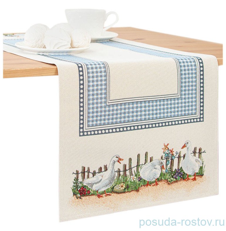 Салфетка-дорожка 40 х 100 см "Весёлые гуси" / 296507
