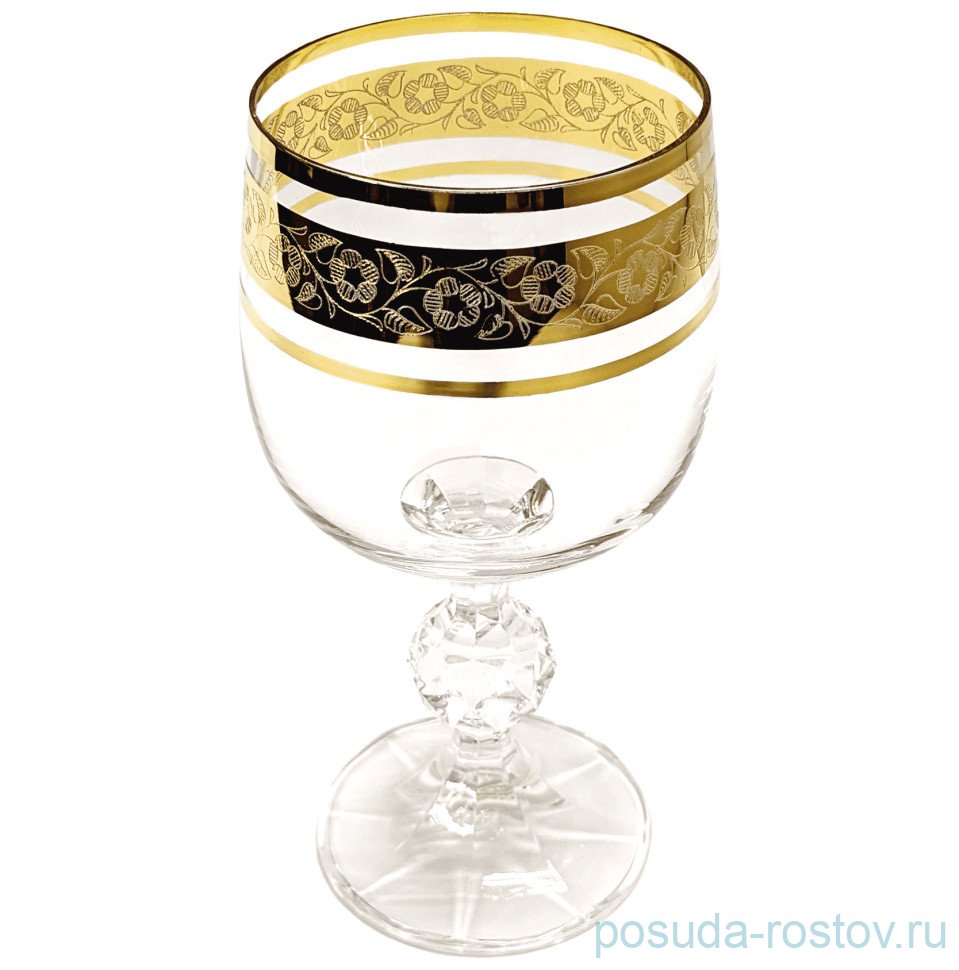 Бокалы для белого вина 190 мл 6 шт "Клаудия /Цветочный узор на золоте" R-G / 290231 Бокалы для белого вина 190 мл 6 шт "Клаудия /Цветочный узор на золоте" R-G / 290231