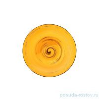 Тарелка 22,5 см глубокая жёлтая &quot;Spiral&quot; / 261606