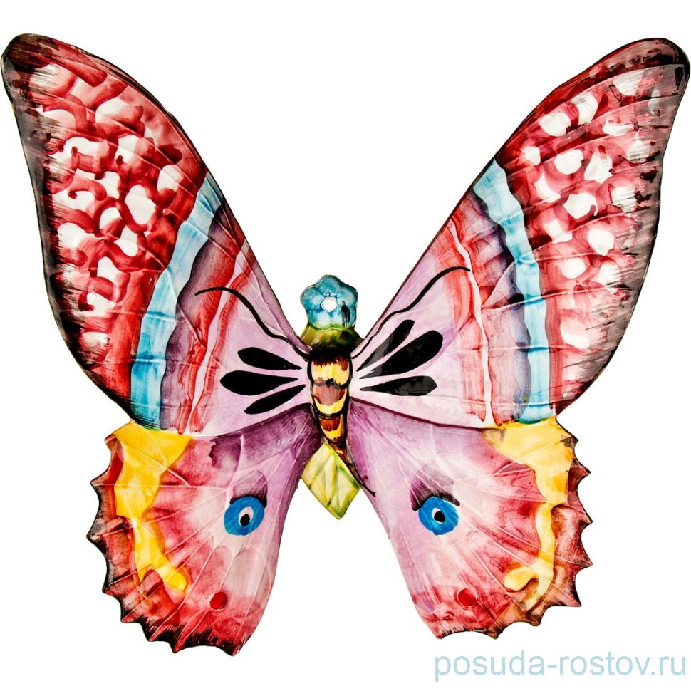 Панно настенное 26 х 28 см "бабочка" / 170576 Панно настенное 26 х 28 см "бабочка" / 170576