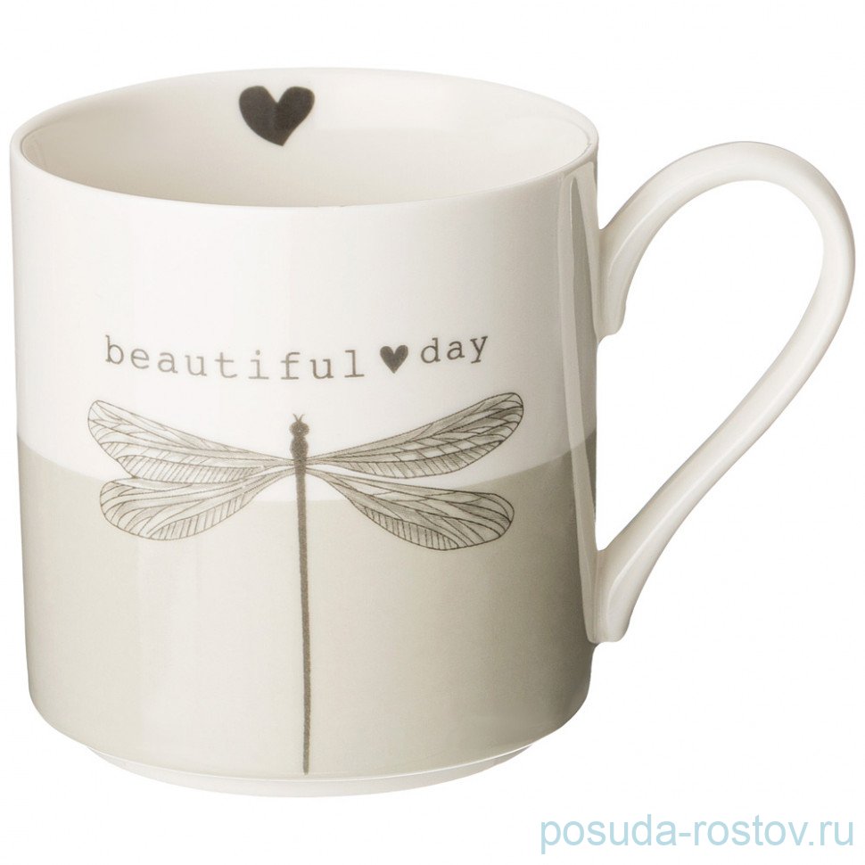 Кружка 360 мл "Love you /Beautiful day" / 331394