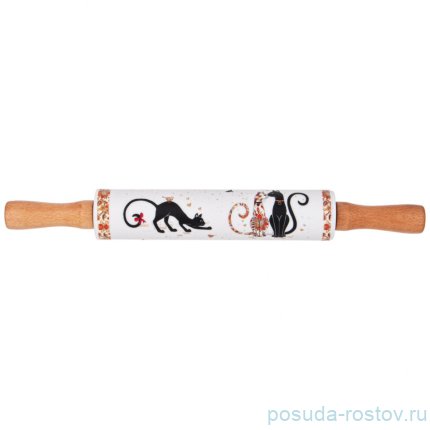 Скалка 43 х 5,4 см &quot;Парижские коты&quot; / 337307