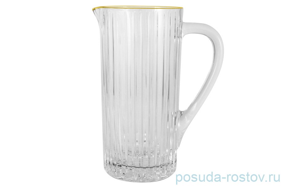 Кувшин для воды 1,2 л "Пиза /Отводка золото" / 300250 Кувшин для воды 1,2 л "Пиза /Отводка золото" / 300250