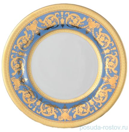 Набор тарелок 27 см 6 шт &quot;Констанц /Императорское золото /на голубом&quot; / 033196