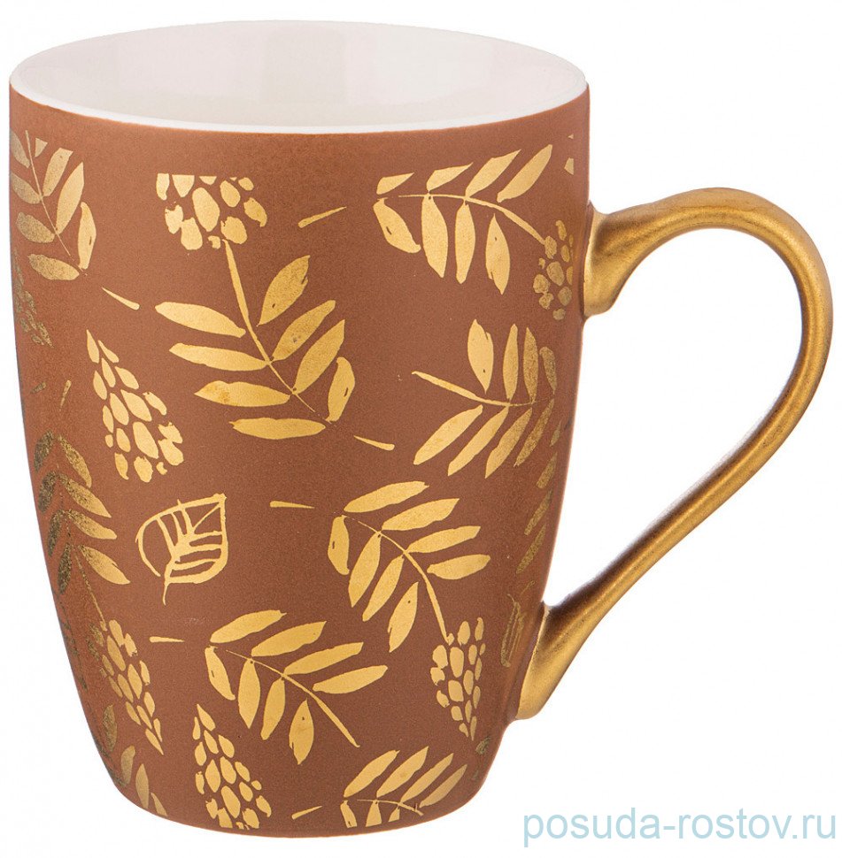 Кружка 360 мл коричневая "Ornament" / 269598 Кружка 360 мл коричневая "Ornament" / 269598