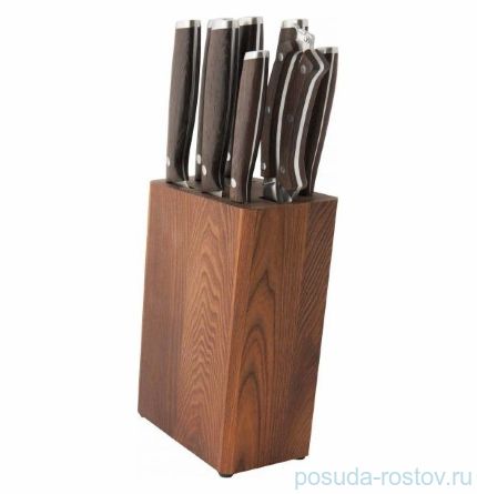 Набор кухонных ножей 9 предметов на подставке &quot;Dark Wood&quot; / 162527