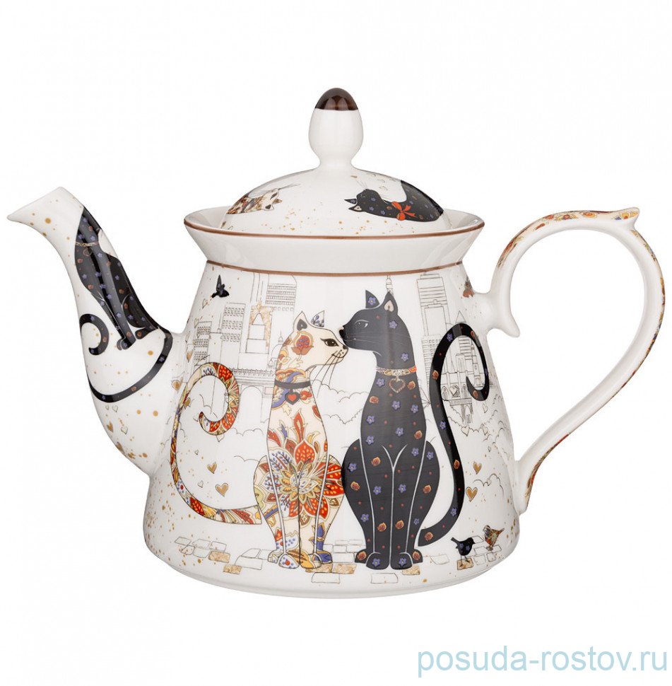 Заварочный чайник 1 л "Парижские коты" / 254686