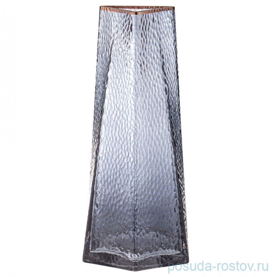 Ваза для цветов 13 х 27 см серая / 310636