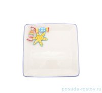 Блюдо 26 см квадратное &quot;christmas world /sweet candies&quot; / 270959