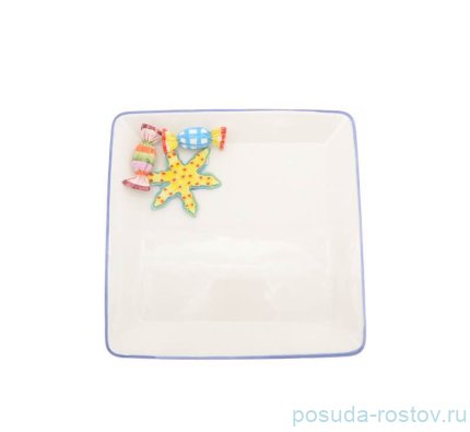 Блюдо 26 см квадратное &quot;christmas world /sweet candies&quot; / 270959