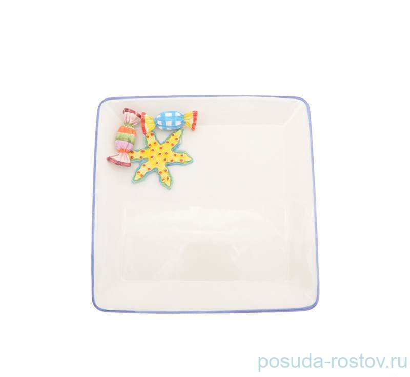 Блюдо 26 см квадратное "christmas world /sweet candies" / 270959 Блюдо 26 см квадратное "christmas world /sweet candies" / 270959