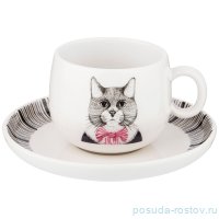 Чайная пара 260 мл 1 шт &quot;Fashion Animals /Кошка&quot; / 213580