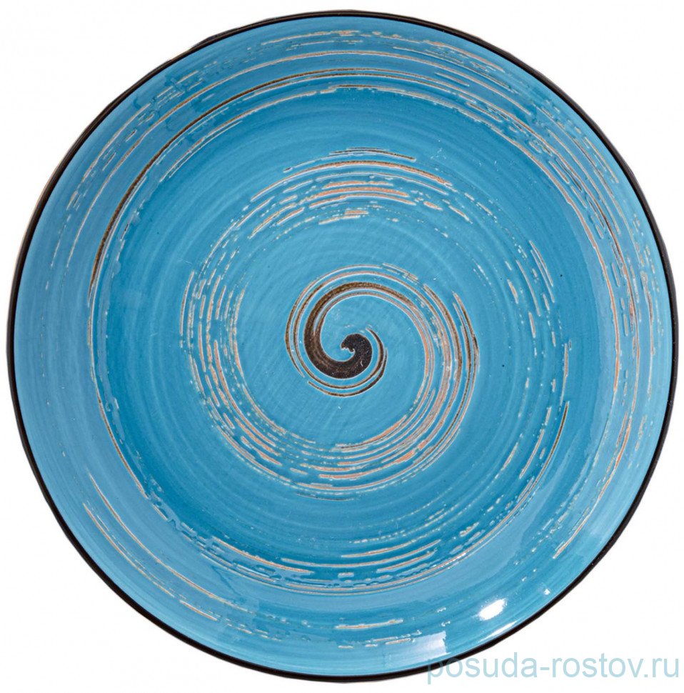 Тарелка 28 см голубая "Spiral" / 261655 Тарелка 28 см голубая "Spiral" / 261655