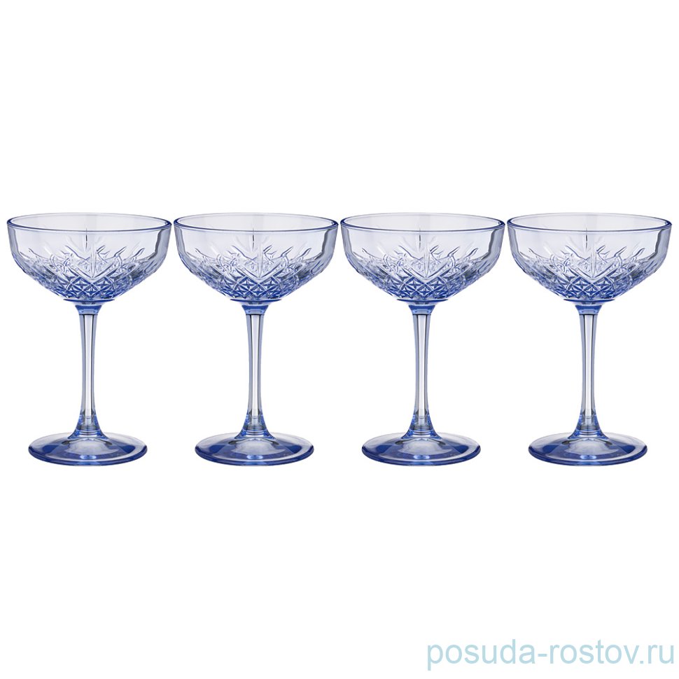 Креманки/мартинки 255 мл 4 шт "Timeless /Сапфир" / 211166 Креманки/мартинки 255 мл 4 шт "Timeless /Сапфир" / 211166