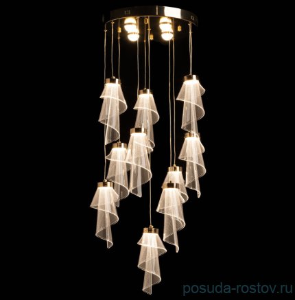 Люстра подвесная 10 рожковая &quot;Конти&quot; / 350739
