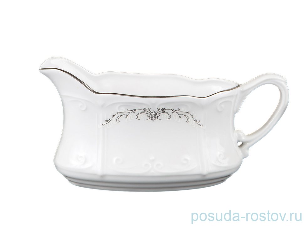 Соусник 450 мл "Камелия /Серый орнамент" / 109721 Соусник 450 мл "Камелия /Серый орнамент" / 109721