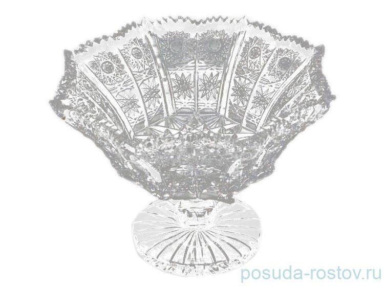 Ваза для фруктов 23 см н/н "Хрусталь резной /61188" / 121009