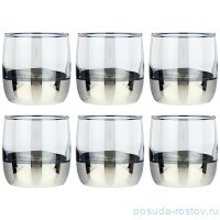 Стаканы для виски 310 мл 6 шт &quot;чёрное море /деми серебро&quot; / 268406