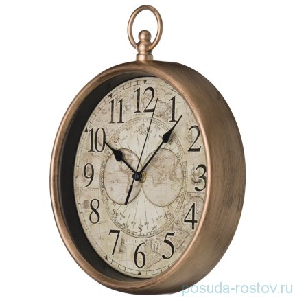 Часы настенные 31 х 25 см кварцевые &quot;ITALIAN STYLE /Античное золото&quot; / 187949