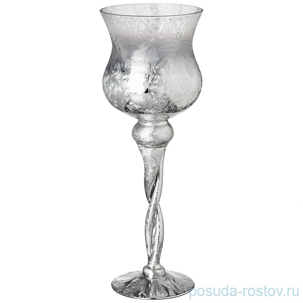 Подсвечник 10 х 35 см серебристый / 268345