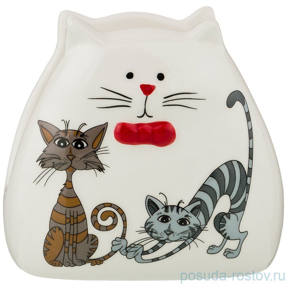 Салфетница 11 х 6 х 11 см "Озорные коты" / 207051