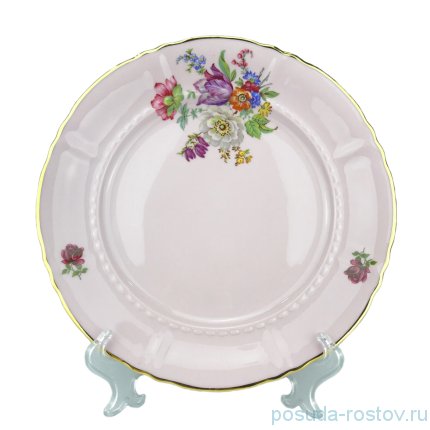 Набор тарелок 17 см 6 шт &quot;Соната /Полевые цветы&quot; розовая / 254203