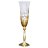 Бокалы для шампанского 190 мл 6 шт &quot;Анжела /Лепка с золотом&quot; E-V / 017242