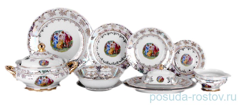 Столовый сервиз на 6 персон 27 предметов "Фредерика /Мадонна перламутр" / 090871 Столовый сервиз на 6 персон 27 предметов "Фредерика /Мадонна перламутр" / 090871