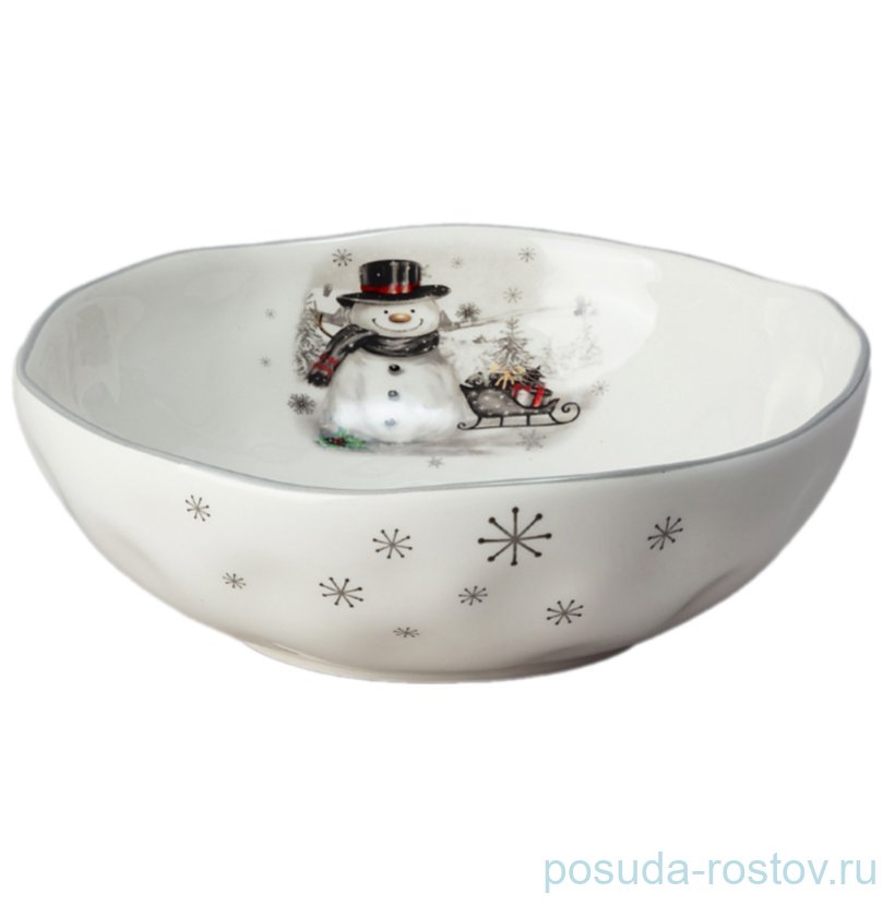 Салатник 17 х 5,7 см "С новым годом!" / 355747 Салатник 17 х 5,7 см "С новым годом!" / 355747