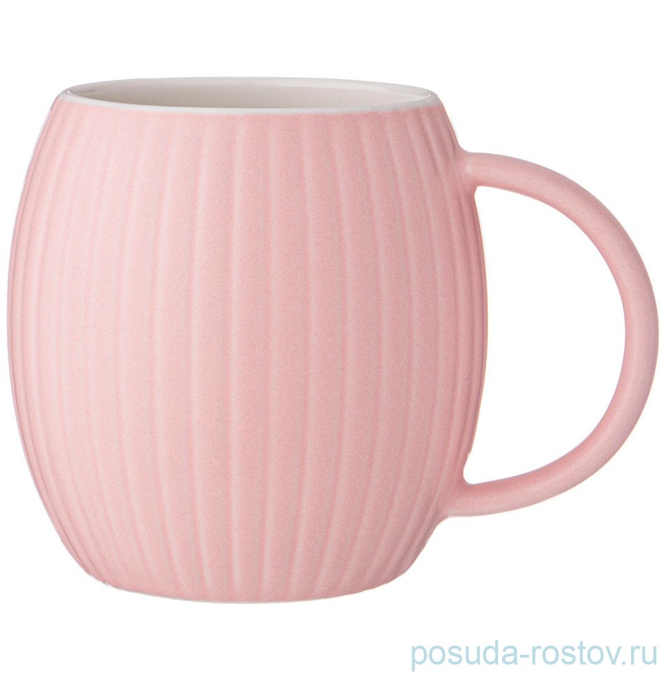 Кружка 340 мл розовая "Coffemania" / 322957