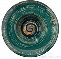 Тарелка 20 см глубокая зелёная &quot;Spiral&quot; / 261631