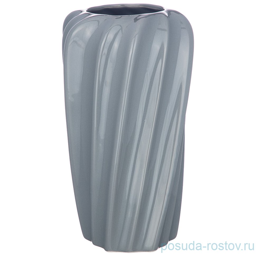 Ваза для цветов 24 см "Серая глазурь" / 233099