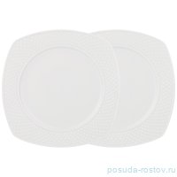 Набор тарелок 24,5 см 2 шт квадратные &quot;Диаманд&quot; / 230635