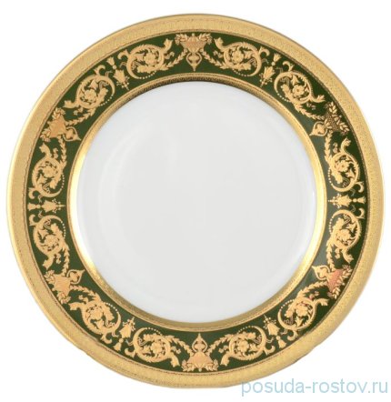 Набор тарелок 17 см 6 шт &quot;Констанц /Императорское золото /на зелёном&quot; / 033183