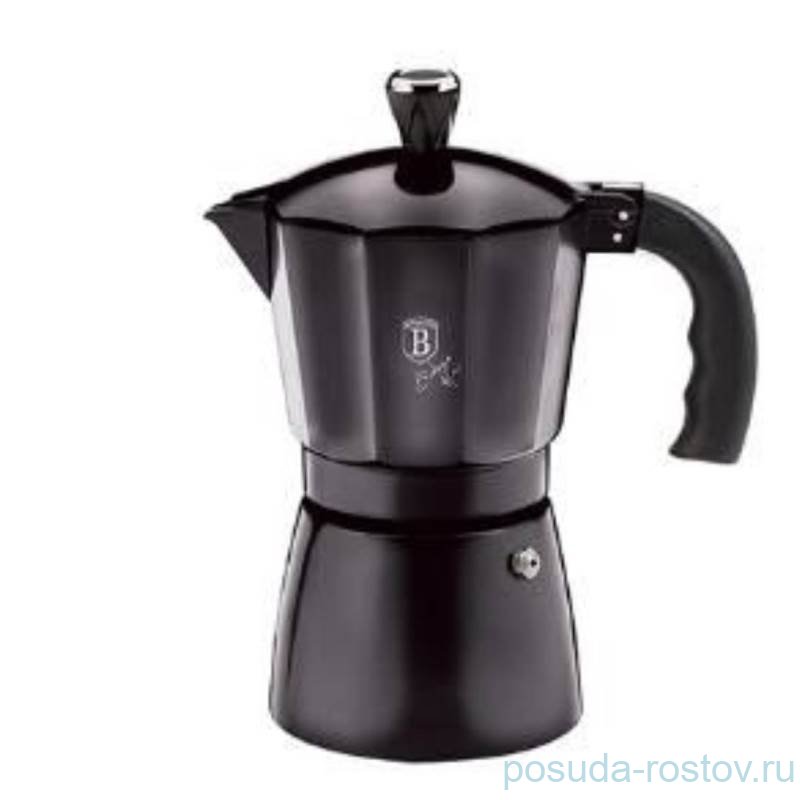 Гейзерная кофеварка на 6 чашек Berlinger Haus "Carbon Edition" / 280703 Гейзерная кофеварка на 6 чашек Berlinger Haus "Carbon Edition" / 280703