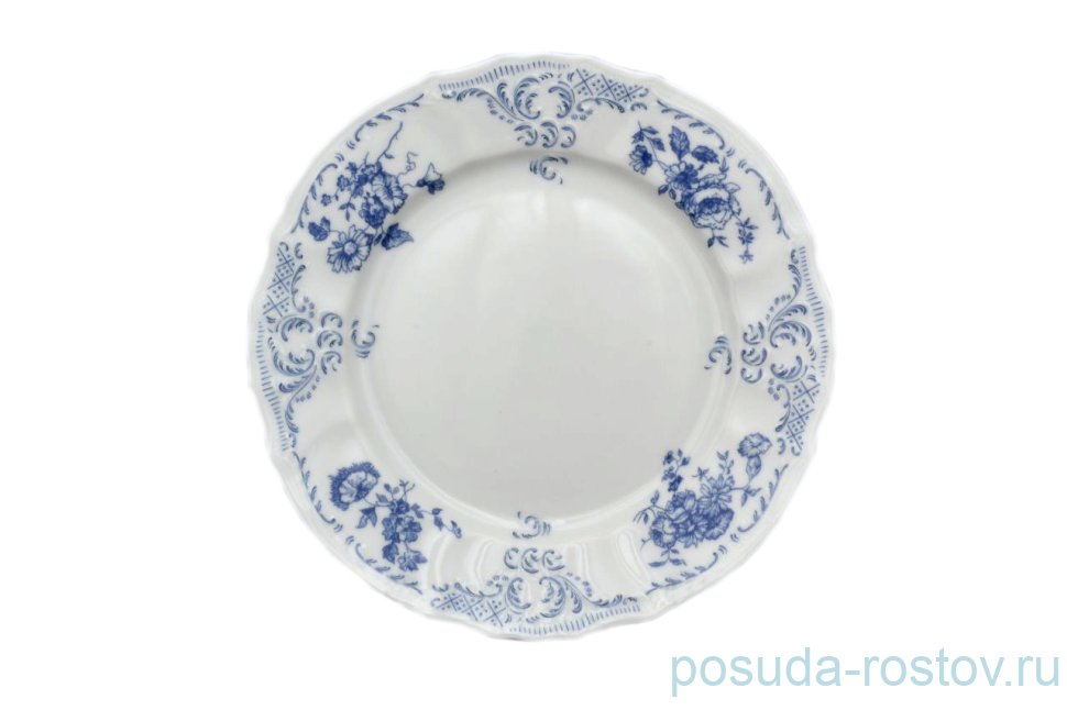 Тарелка 21 см 1 шт "Бернадотт /Синие розы" / 244737 Тарелка 21 см 1 шт "Бернадотт /Синие розы" / 244737