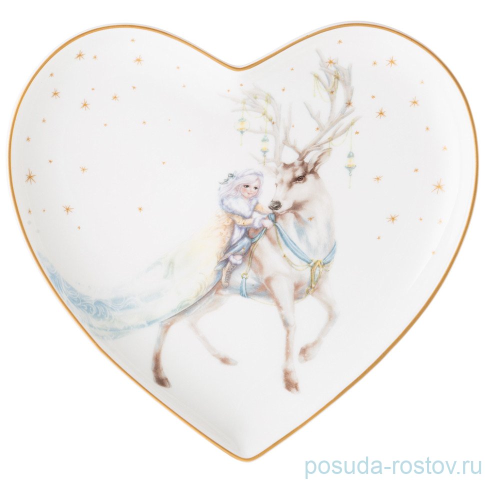 Тарелка 15 х 2 см Сердце "Снежная королева" / 337925