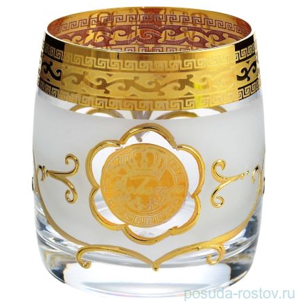 Стаканы для виски 290 мл 6 шт &quot;Идеал /Богемия /Антик золото&quot; AS Crystal / 148291